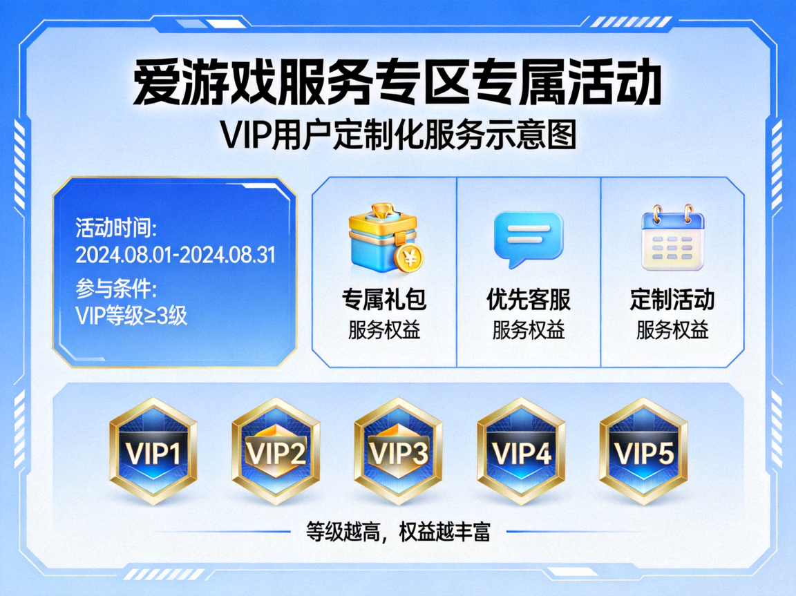 爱游戏服务专区推出专属活动，VIP用户享定制化服务示意图