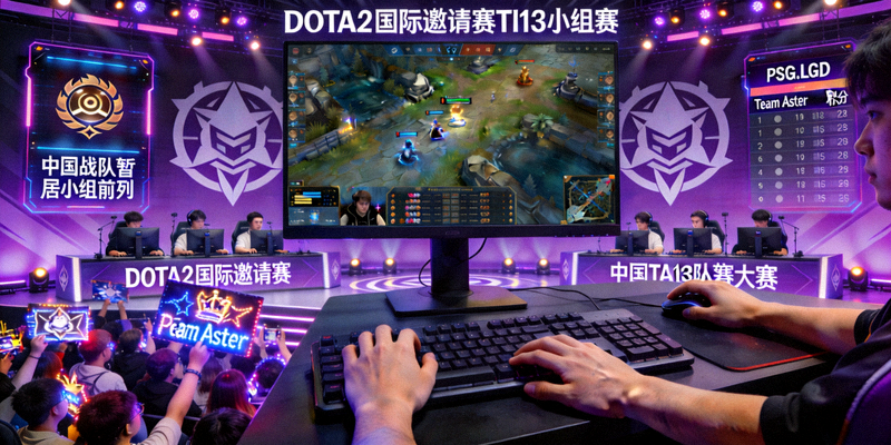 DOTA2国际邀请赛TI13小组赛战况激烈，中国战队暂居小组前列