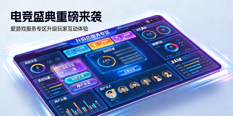 电竞盛典重磅来袭：爱游戏服务专区升级玩家互动体验界面展示