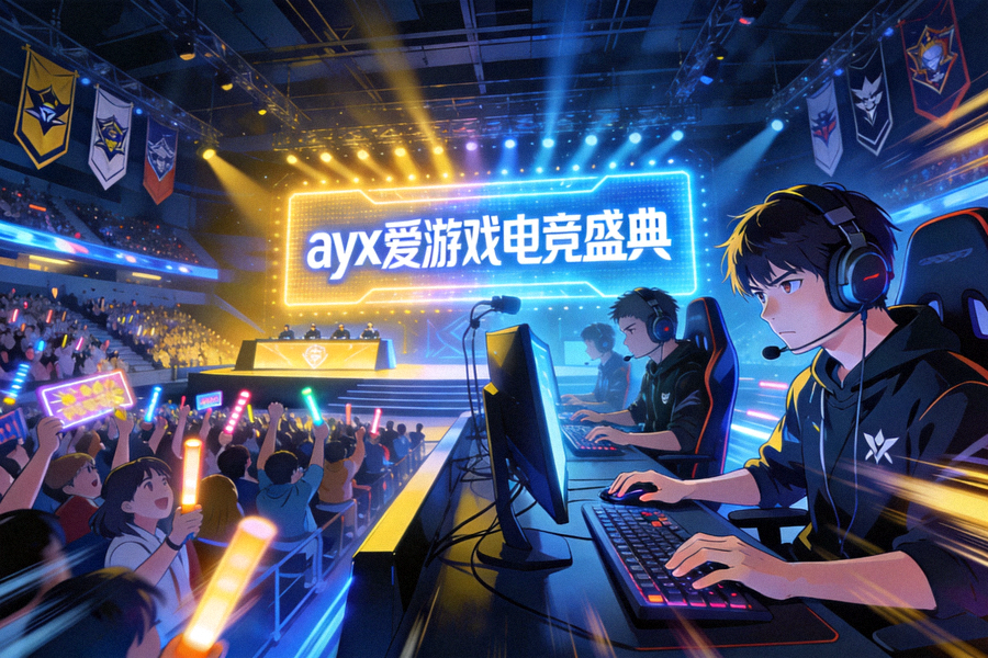 ayx爱游戏电竞盛典赛场氛围与选手竞技场景展示图